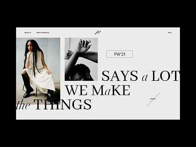 Shop branding clothes fashion homepage logo online promotion shop store typography ui ux web