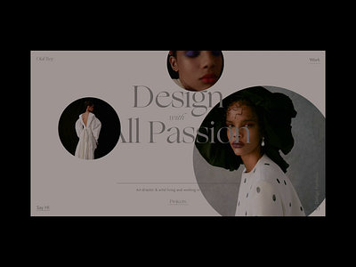 Portfolio - homepage animation blog branding fashion grid homepage logo photo portfolio typography ui ux web webanimation