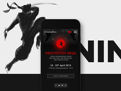 Innovation Ninja business competitions event meeting mobile ninja responsive ui ux web