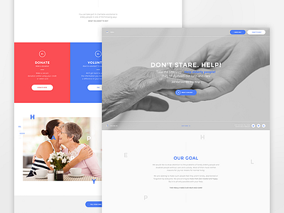 Don't stare. Help! elderly help mobail social project ui user experience user interface ux web design web responsive