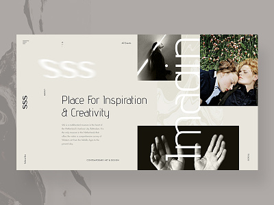 SSS agency calligraphy events exhibition gallery grid photo photogallery typography ui ux web