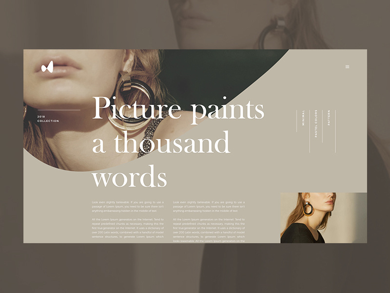 Brûler article fashion article interface design interface blog grid clean typography ui ux web