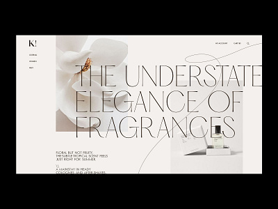 Homepage K! - store branding branding design fashion online shop parfume store stylish ui ui design uiux ux ux design web webdesign website