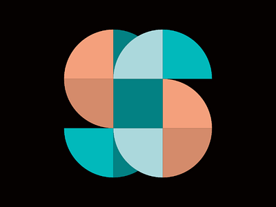 Geometric Style geometric logo icon number