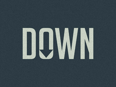 Down Wordmark logo logo mininalislogo