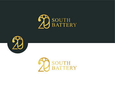 20 South Battery logo concept design logo logo design