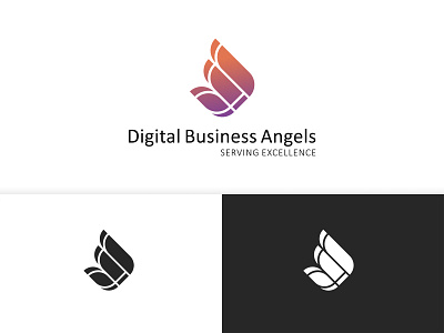 Digital Business Angels logo design conpect branding design logo logo design