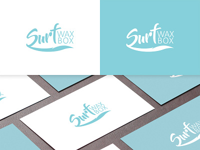 Surf WAX BOX logo design concept branding design logo logo design
