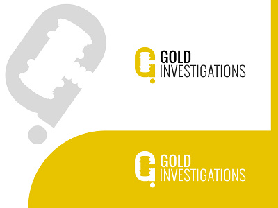 Gold Investigations logo design concept