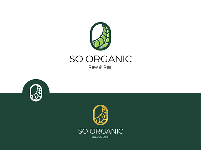 So Organic Raw & Real logo design concept branding design logo logo design