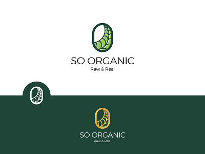 So Organic Raw & Real logo design concept