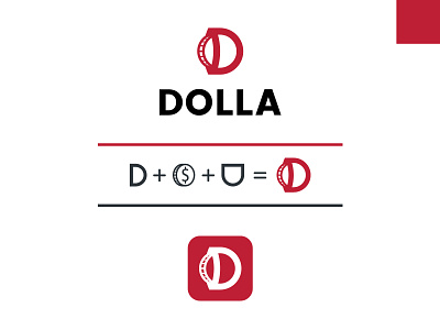 Dolla logo design concept