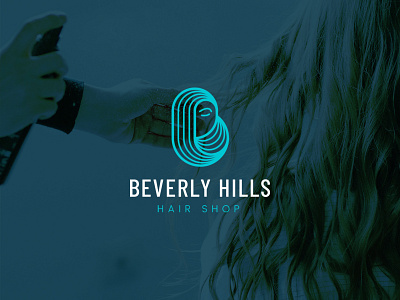 Beverly Hills Hair Shop Concept branding design design 2020 graphics hair design hair logo hair shop hair shop logo hair studio hair studio logo logo logo 2020 logo design
