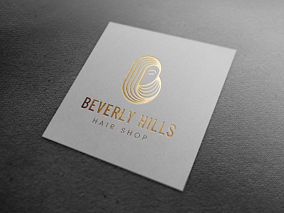 Beverly Hills Hair Shop Concept branding business card business card design design design 2020 graphics hair logo hair shop hair shop logo hair studio hair studio logo logo logo 2020 logo design