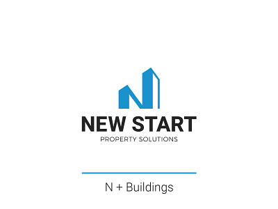 New Start Property Solutions logo concept