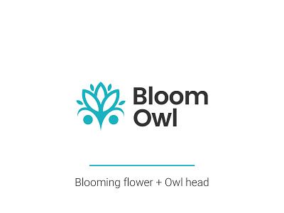 Bloom Owl Logo concept branding design design 2020 illustration inspiration logo logo 2020 logo design logo inspiration toys logo vector wooden toys wooden toys logo