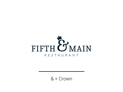 Fifth & Main Restaurant Logo concept branding design design 2020 inspiration logo logo 2020 logo design logo inspiration restaurant logo vector