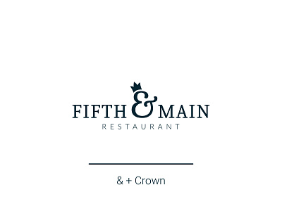 Fifth & Main Restaurant Logo concept