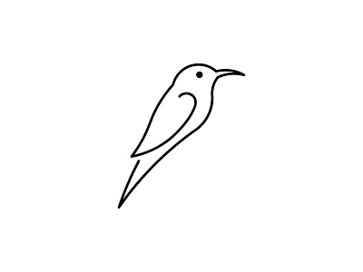 Bird Outline bird bird logo brand branding icon logo logo design outline stroke symbol wings