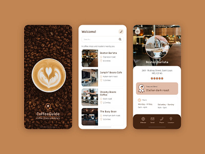 Coffee Guide App Design