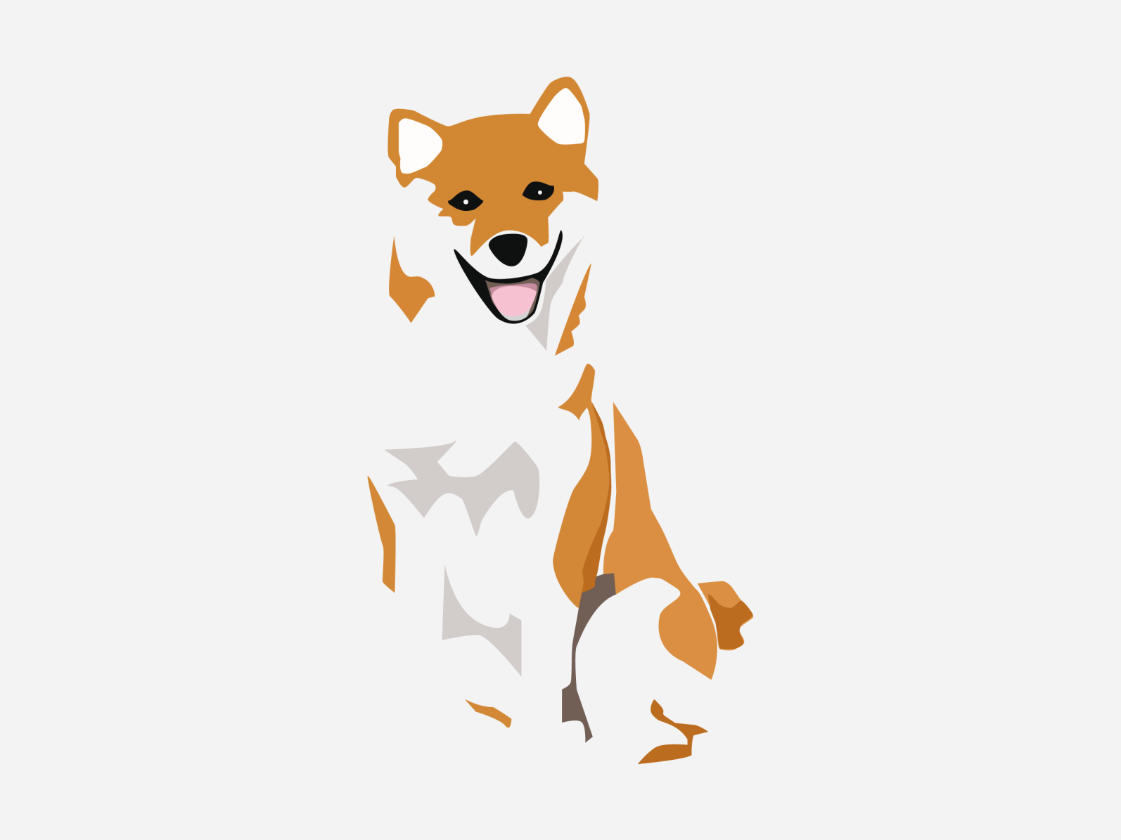 Shiba Vector by Maxence Lamour on Dribbble