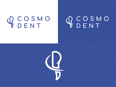 Cosmodent Logo app branding design illustration illustrator logo ui vector