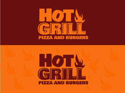 Hot grill logo branding design logo vector