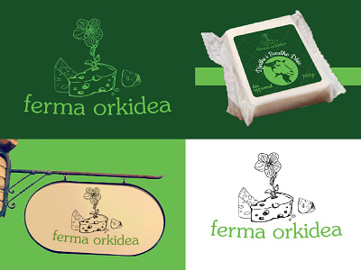Ferma Orkidea Logo branding design illustration illustrator logo vector