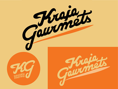 Kraja Gourmets Logo V2 branding design illustration illustrator logo vector