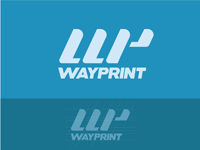 Wayprint Logo app branding design illustration illustrator logo typography ui ux vector