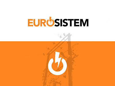 Eurosistem Logo branding design illustration illustrator logo typography vector