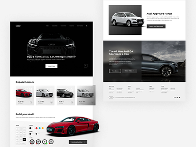 Audi Website Redesign Concept by Iris Haggan on Dribbble