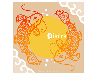 pisces branding design illustration lifestyle