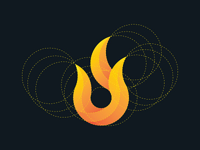 Flame Logo Grid gradient gradient color logo logogrid logos