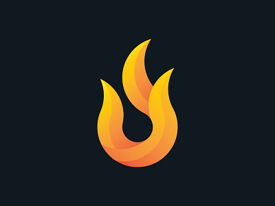 Flame gradient gradient color logo logogrid logos