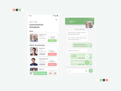 Consultation Mobile App UI