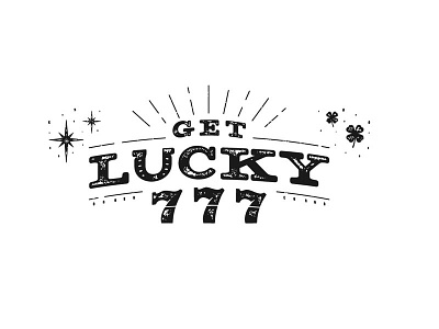 Get Lucky get lucky luck matchbook slots vegas vintage worn