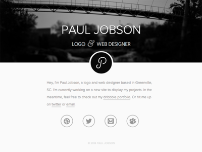 landing page