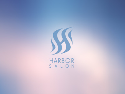 Harbor Salon harbor logo negative space salon