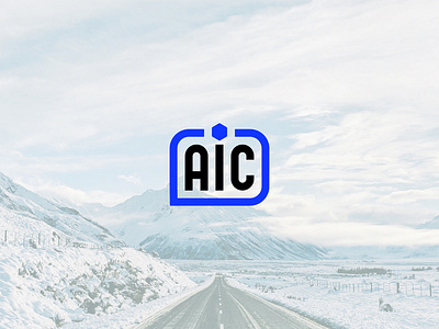 AIC Refrigerator branding design logo minimal typography vector