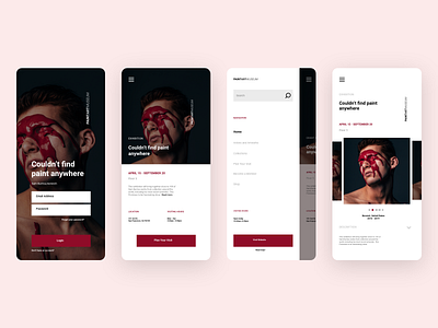 Art Gallery Mobile App Concept