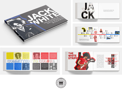 Jack White - Artist Book band book color design indesign jack white layout print white stripes