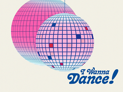 Disco dance disco disco ball illustration illustrator photoshop