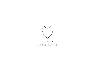 brand silver necklace app art branding design fashion icon illustration minimal typography vector