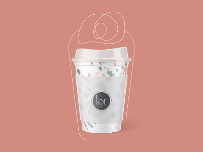 CUP - LOT CAFE - BRAND branding core design fashion icon illustration logo riadh saudi specialty coffee typography vector