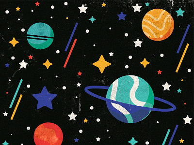 Vintage Space Pattern