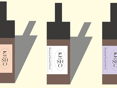 Kesho - packaging label beauty product branding design design icon illustration labeldesign logo logotype packagingdesign