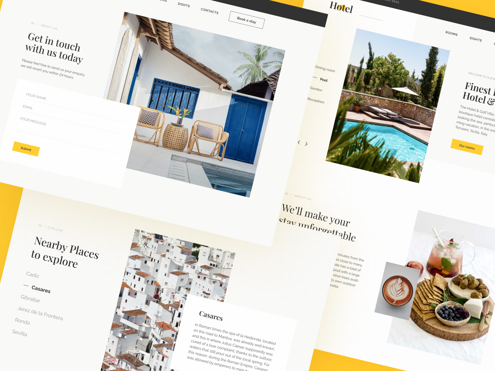 Boutique Hotel UX/UI design by Vicki Maiden on Dribbble