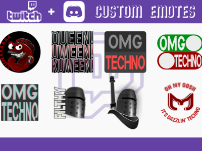 Original Twitch + Discord Custom Emotes