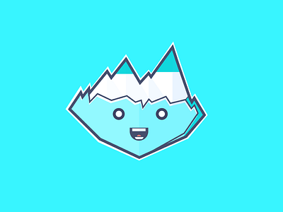 Iceberg design flatdesign ice iceberg illustration